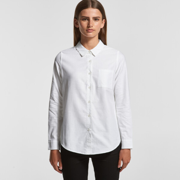 AS Colour Womens Oxford Long Sleeve Shirt Thumbnail