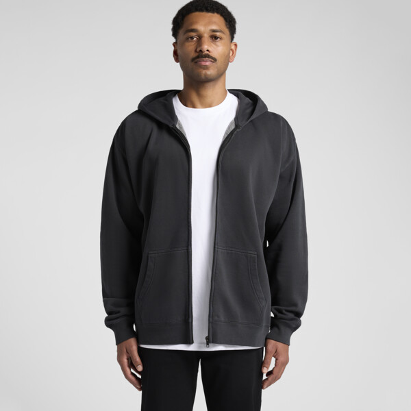 AS Colour Mens Relax Faded Zip Hood Thumbnail